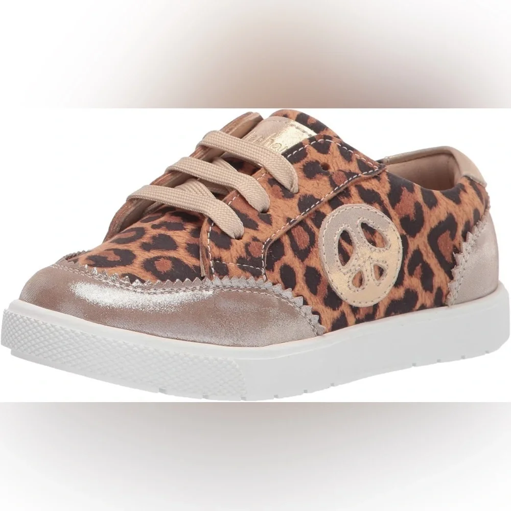 Kids ELEPHANTITO All American leopard sneakers- Size US 2/EU 33